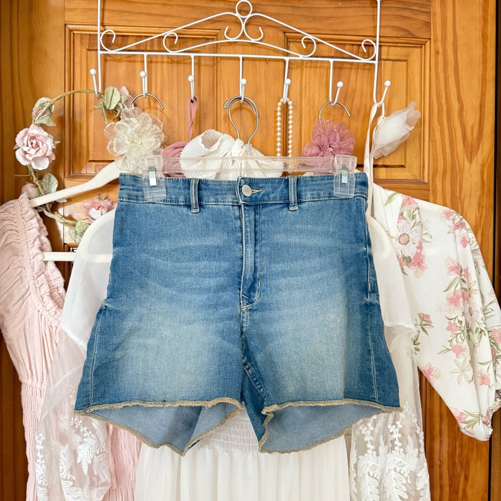 Light Denim Short Shorts